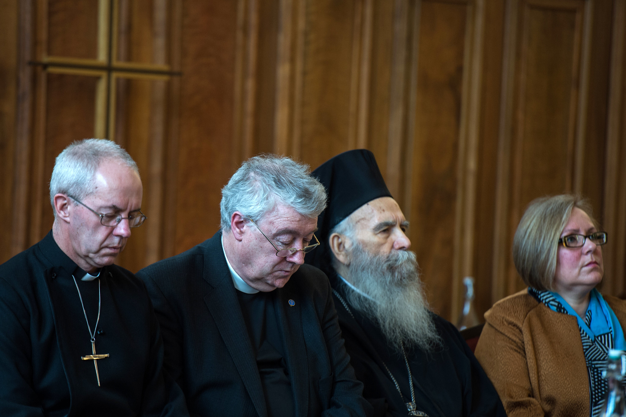 Justin Welby pictured with Archbishop Gregorios