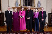 Private dinner at Lambeth Palace hosted by the Archbishop of Canterbury, Justin Welby, and Mrs Caroline Welby, in the presence of HRH The Prince of Wales and The Duchess of Cornwall, to mark the retirement of the Bishop of London, Richard Chartres, and Mrs Caroline Chartres, Lambeth Palace, London, 8 February 2017. Photo: John Stillwell/PA