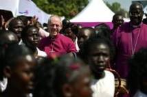 Archbishop Justin visiting South Sudan, January 2014.  