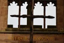 The Cross of Nails in the ruins of Coventry Cathedral 