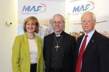 Justin Welby with members of MAF 