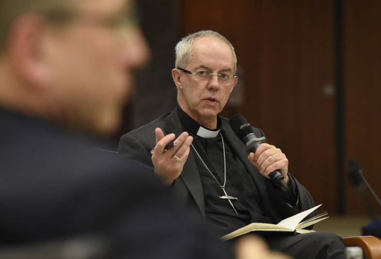Justin Welby speaking at WCC