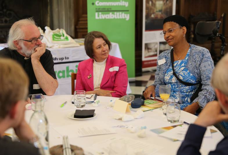 People taking part in a group discussion at the Value and Belonging conference 