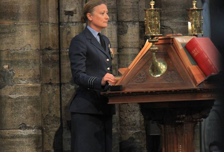RAF pilot at Westminster Abbey