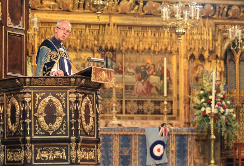 Archbishop preaching at RAF centenary