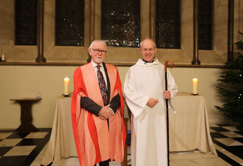 Archbishop awards Lambeth Doctorate to Canon John Rees 