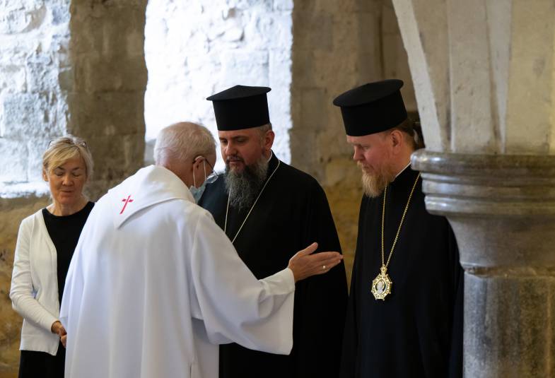 Archbishop Justin and Metropolitan Epifaniy