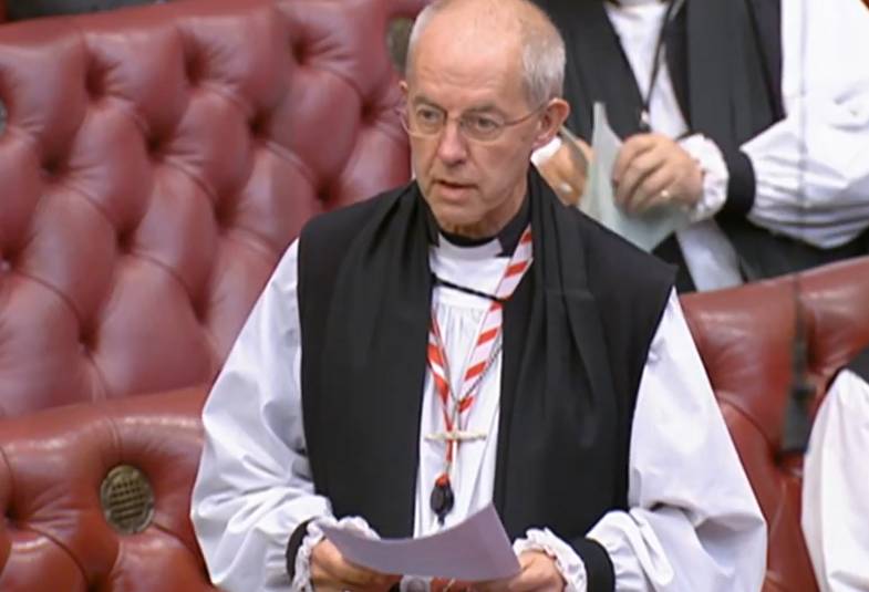 Archbishop speech House of Lords 12th July 2023