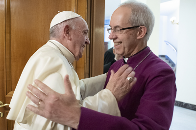 Archbishop of Canterbury and Pope Francis 