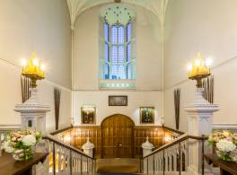 Inside the front entrance of Lambeth Palace