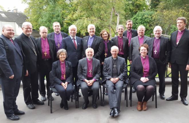 Primates and presiding bishops of the Porvoo Communion of Churches, Edinburgh, 22 October 2015. (Photograph: Scottish Episcopal Church) 