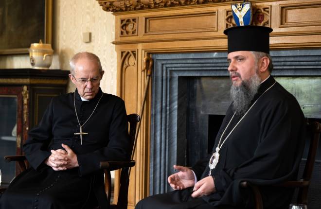 Archbishop Justin and Metropolitan Epifaniy