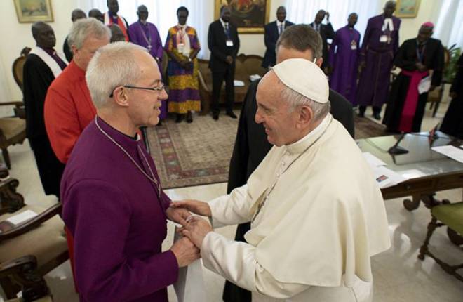 Archbishop Justin and The Pope