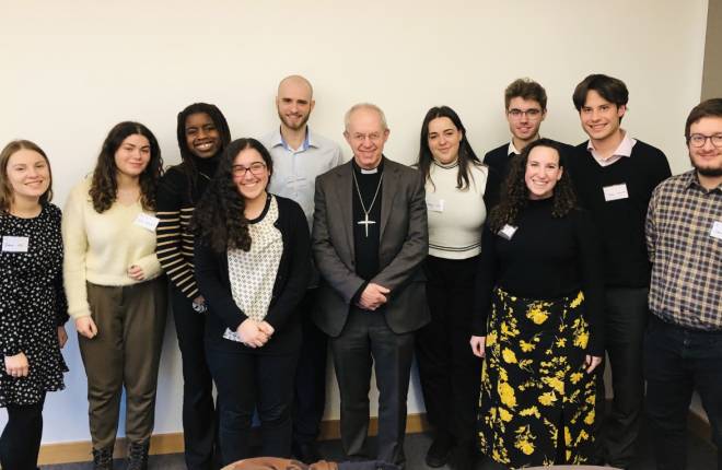 Archbishop meets Jewish and Christian Students at Lambeth Palace