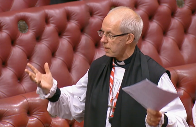Archbishop speech house of lords 23