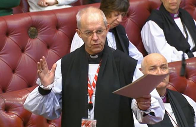Archbishop Justin speaks at House of Lords in the 'Love Matters' debate